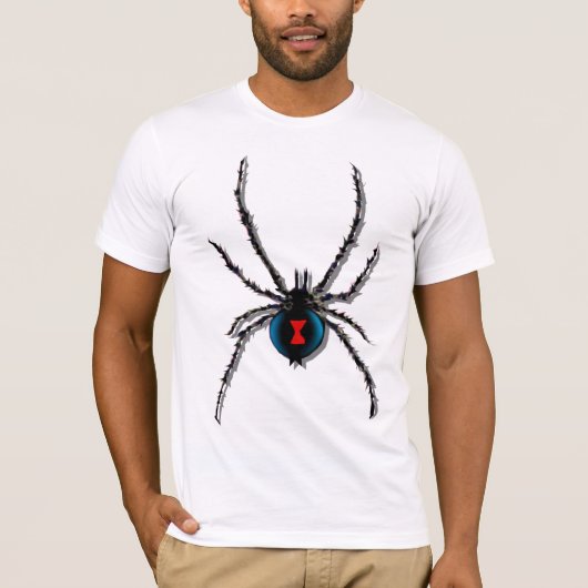 Black Widow Spider schaduwt T-Shirt (Voorkant)