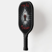 Black Widow Spider-Stay Out Mijn Keuken Pickleball Paddle (Links)