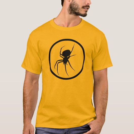 Black Widow Spider T-Shirt (Voorkant)