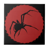 Black Widow Spider Tegeltje (Voorkant)