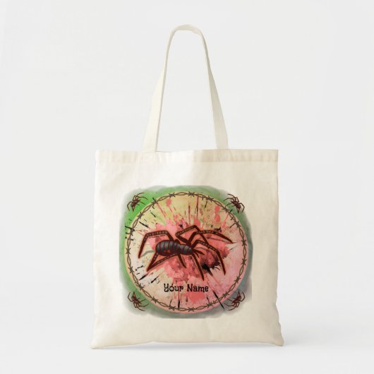 Black Widow Spider Tote Bag (Voorkant)