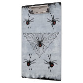 Black Widow Spider Web Halloween Gothic Klembord (Links)