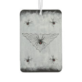 Black Widow Spider Web Halloween Gothic Luchtverfrisser (Achterkant)