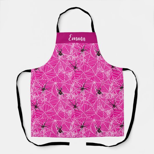 Black Widow Spider Web Pink Schort (Voorkant)