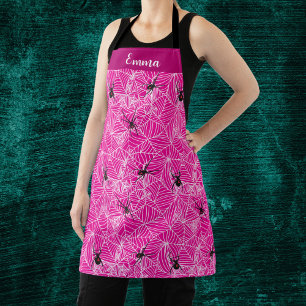 Black Widow Spider Web Pink Schort