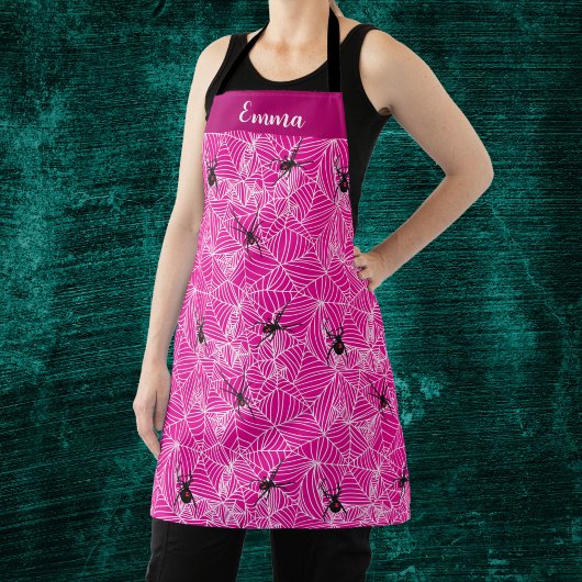 Black Widow Spider Web Pink Schort