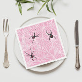 Black Widow Spider Web Pink Servet