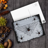 Black Widow Spider Web Postcard Briefkaart