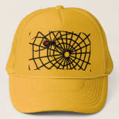 Black Widow Spiders Web! Trucker Pet (Voorkant)