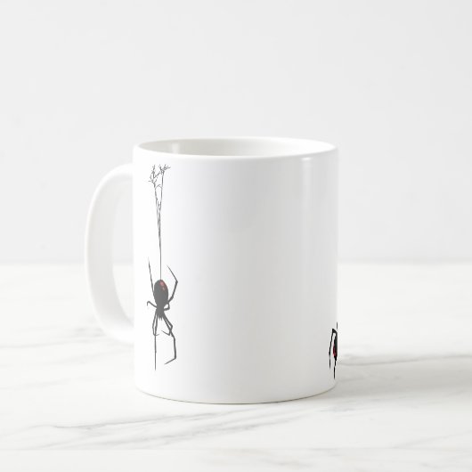 Black Widow Spiers Koffiemok (Voorkant links)