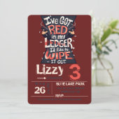 Black Widow uitnodigingskaart  Kaart (Staand voorkant)