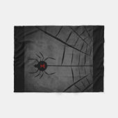 Black Widow Web Fleece Deken (Voorkant (Horizontaal))