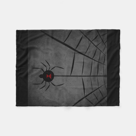 Black Widow Web Fleece Deken (Voorkant (Horizontaal))