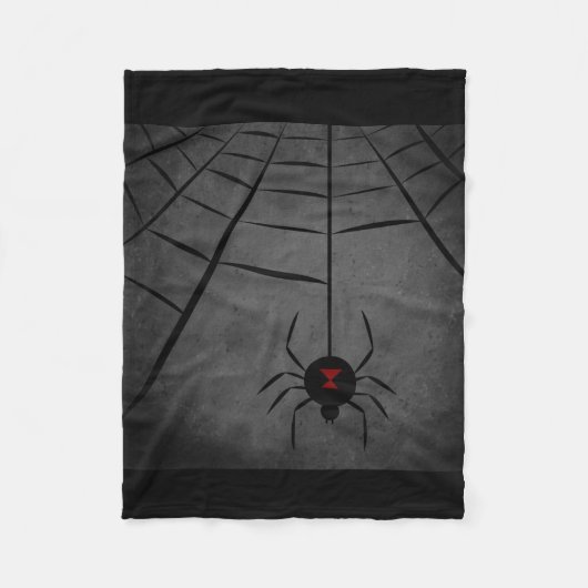 Black Widow Web Fleece Deken (Voorkant)