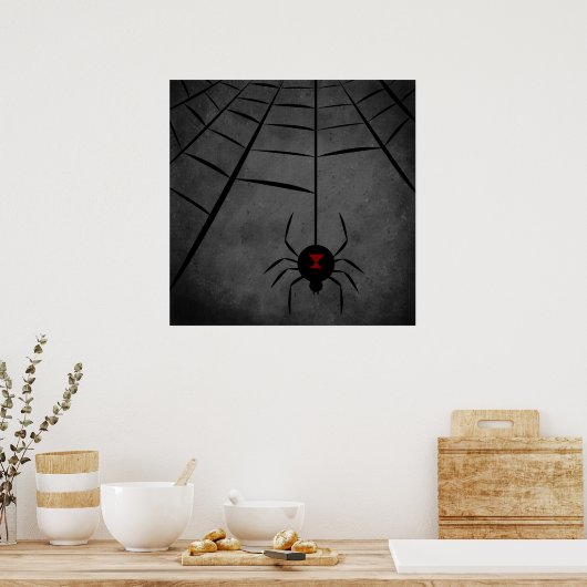 Black Widow Web Poster (Keuken)