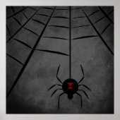 Black Widow Web Poster (Voorkant)
