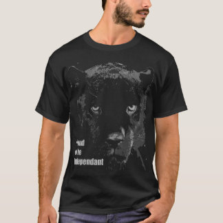 Black Wild Cat T-shirt