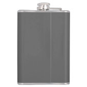 Black Wild Horse Flask - Aangepaste tekst en kleur Heupfles (Achterkant)