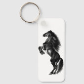 Black Wild Horse Sleutelhanger (Voorkant)