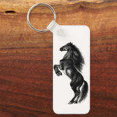 Black Wild Horse Sleutelhanger (Voorkant)