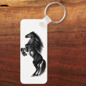 Black Wild Horse Sleutelhanger (Achterkant)