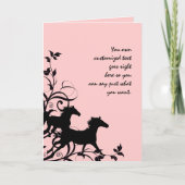 Black Wild Horses Kaart (Voorkant)