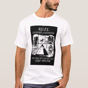 Black Wilderness Camp Grafisch T-shirt