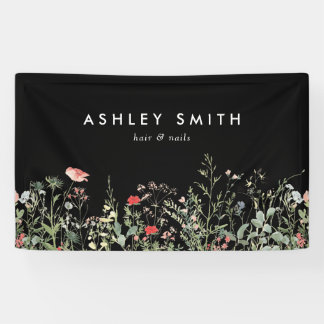 Black Wildflower Meadow Business Spandoek