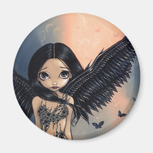 "Black Winged Angel" Magnet