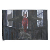 Black Wings Kussensloop (Voorkant-Rechts)