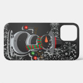 Black Winter iPhone Case (Achterkant (horizontaal))