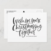 Black Wish We waren samen aan het kletsen Feestdagenkaart (Voorkant / Achterkant)