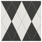 Black | Wit | Lichtgrijs argyle patroon Stof (Close Up)