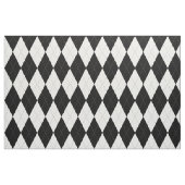 Black | Wit | Lichtgrijs argyle patroon Stof (Fat Quarter)