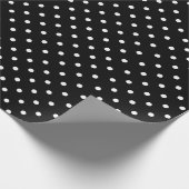 Black | Wit Polka Dot inpakpapier (Hoek)