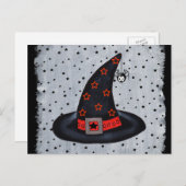 Black Witch Pet Stars Cute Hanging Spider Briefkaart (Voorkant / Achterkant)