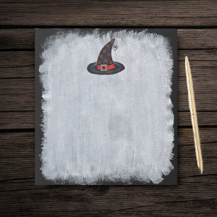 Black Witch Pet Stars Cute Spider Halloween Notitieblok