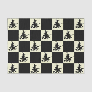 Black Witches Checkered Tissuepapier