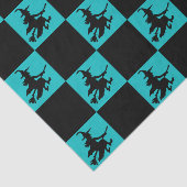 Black Witches Checkered Tissuepapier (Detail)
