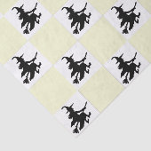 Black Witches Checkered Tissuepapier (Detail)