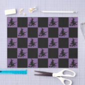 Black Witches Checkered Tissuepapier (Craft)