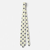 Black Witches Yellow & White Checkered Stropdas (Voorkant)