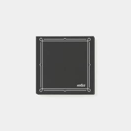 Black with white frame  post-it® notes