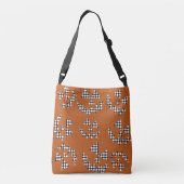 Black. Witte, & Oranje Jack O’ Lanterns canvas tas (Achterkant)