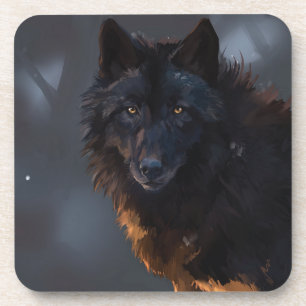 Black Wolf Bier Onderzetter