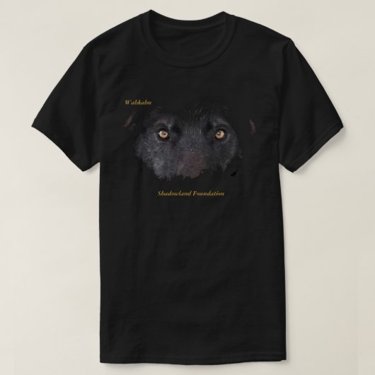 Black Wolf Eyes Mannen T-Shirt (Design voorkant)
