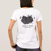 Black Wolf Eyes T-shirt voor dames (Achterkant)
