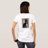 Black Wolf Fleece Jacket T-shirt (Achterkant volledig)