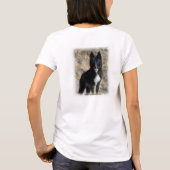 Black Wolf Fleece Jacket T-shirt (Achterkant)