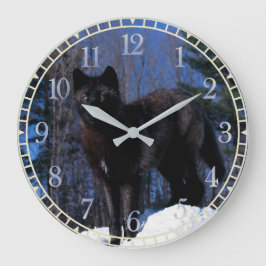 Black Wolf Grote Klok